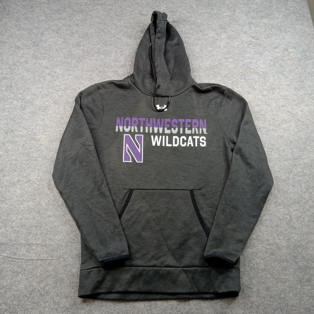 Under Armour Northwestern Wildcats‎ Hoodie Mens Small Gray Pullover Sweatshirt